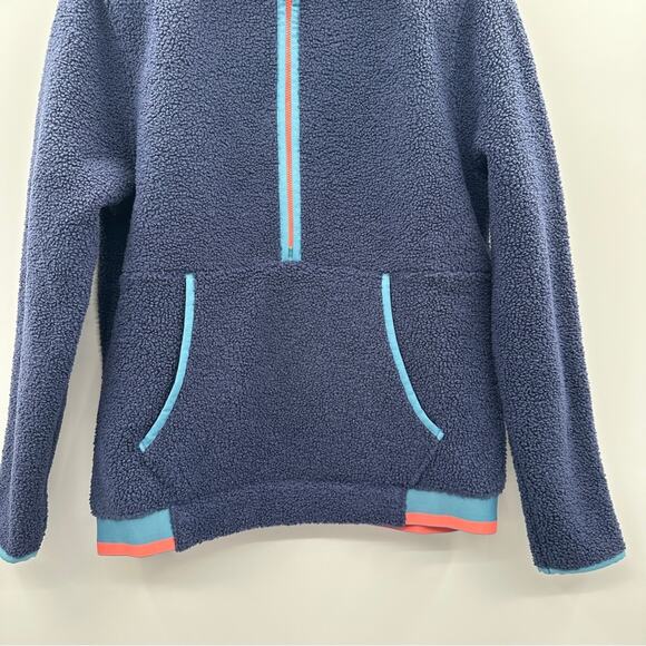 Under Armour Navy Blue Half Zip Long Sleeve Pullover Fleece Jacket Size M - Picture 3 of 8